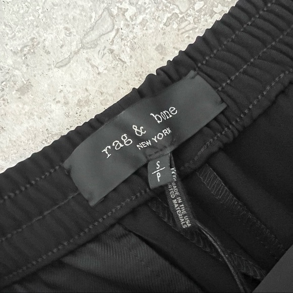 Rag & Bone Rylie Pull-On Track Pants w/Elasticized Waist in Black, Size S, NEW - Picture 7 of 8
